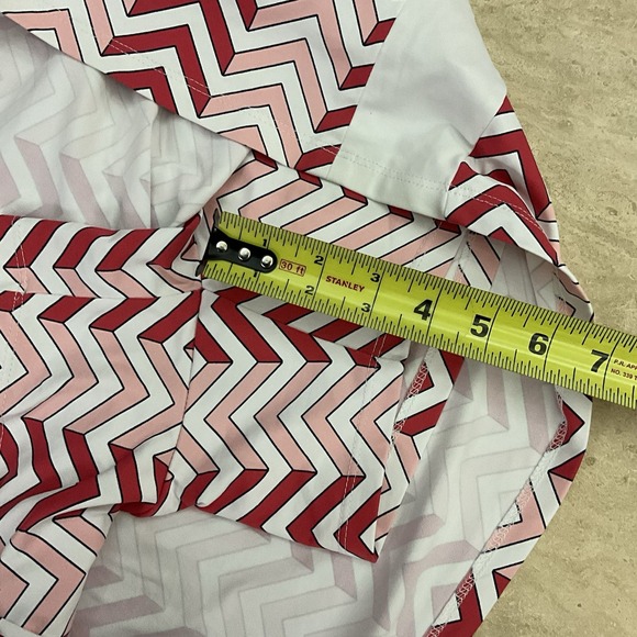 J.McLaughlin‎ Skort Chevron Print Pink Red White Golf Casual Active Medium - Picture 9 of 10